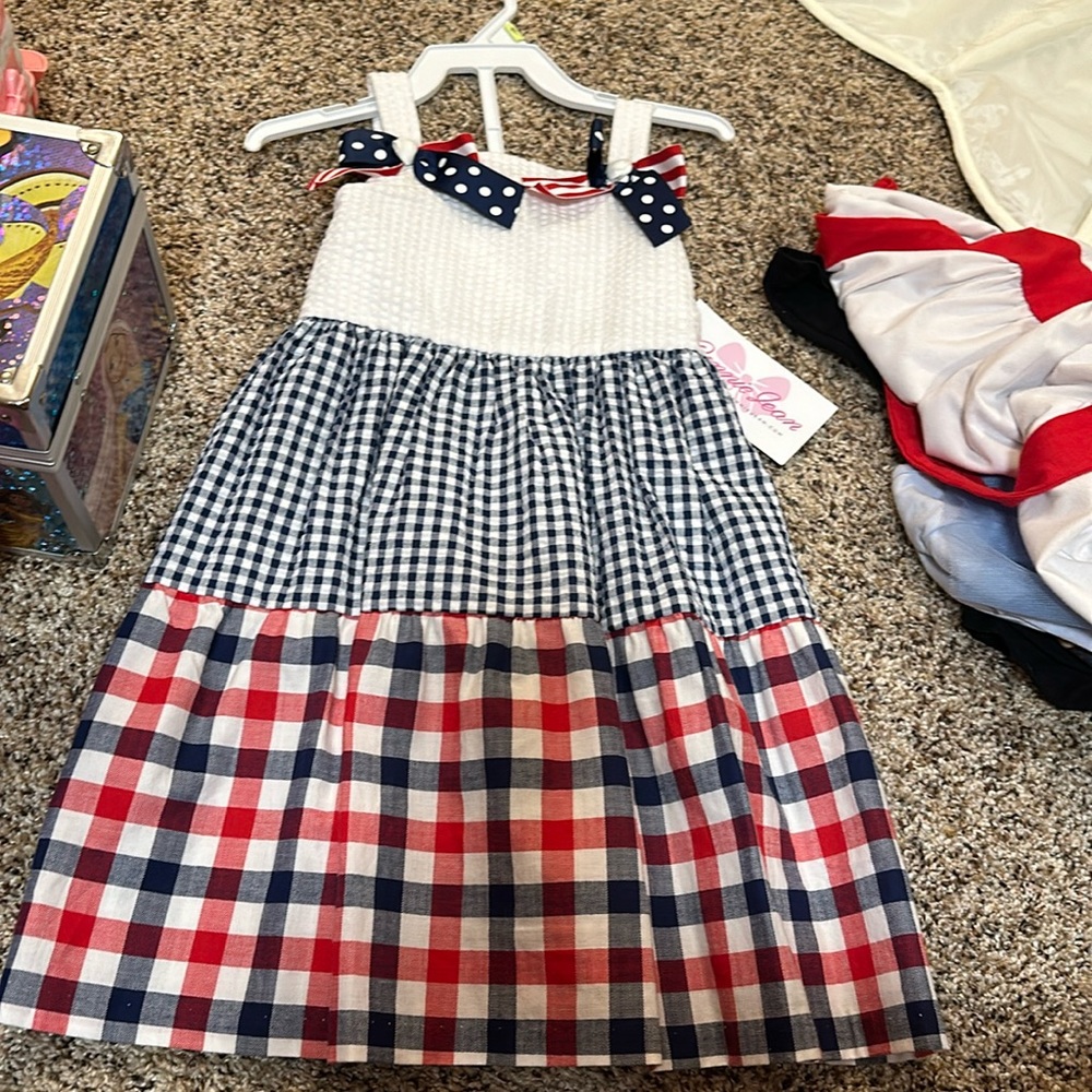 Brand new 4T USA patriotic 4th of July dress for girls